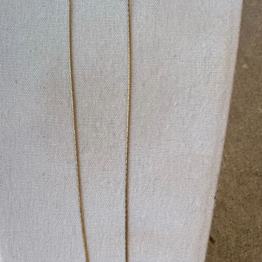 Vintage Madewell Long necklace sautoir, gold tone adjustable pendant Round Ring - Picture 11 of 14